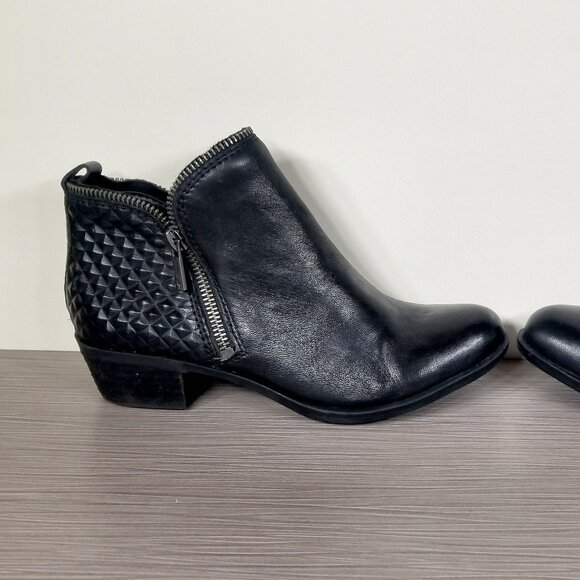 Lucky Brand Bartalino Bootie, Black Leather, Womens Size 6 M / 36 - Picture 7 of 13
